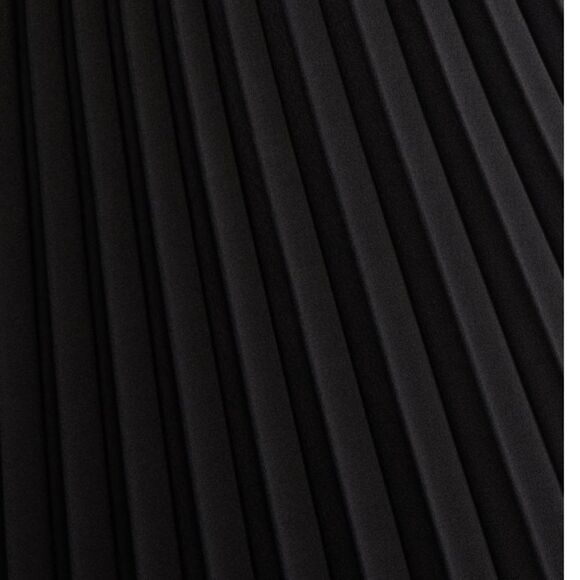 Sam Edelman‎ Pleated Asymmetric Hem Satin Dress, Classic Black, Size 10, NWT - Picture 6 of 6